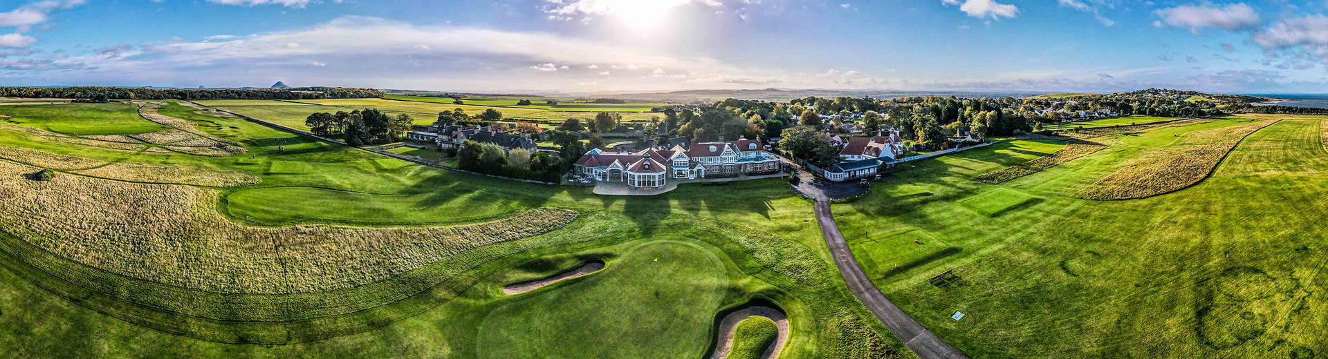 Muirfield panorama and clubhouse